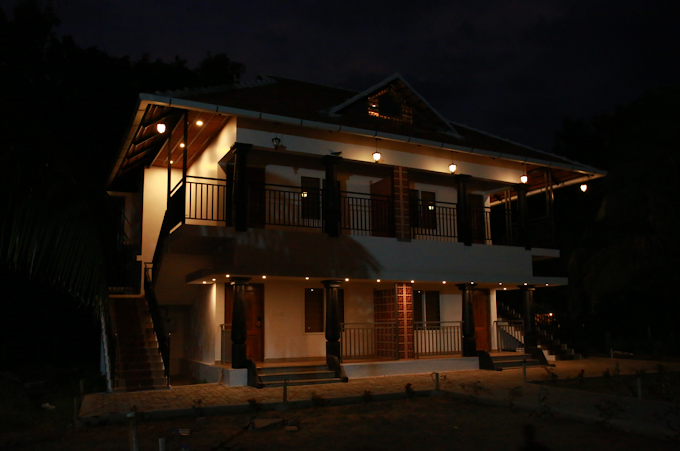 Night view of cottage
