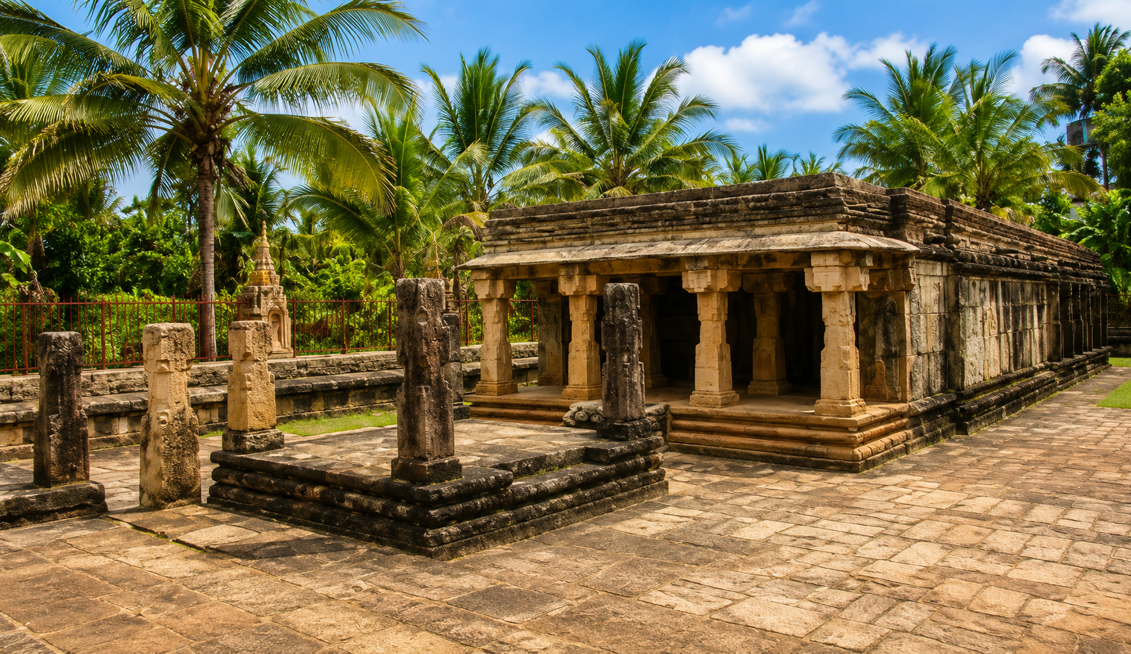 Figure of a 15th-century Jain temple located at Jainimedu,known as Jainimedu Jain temple, 3 km from the centre of Palakkad, Kerala.