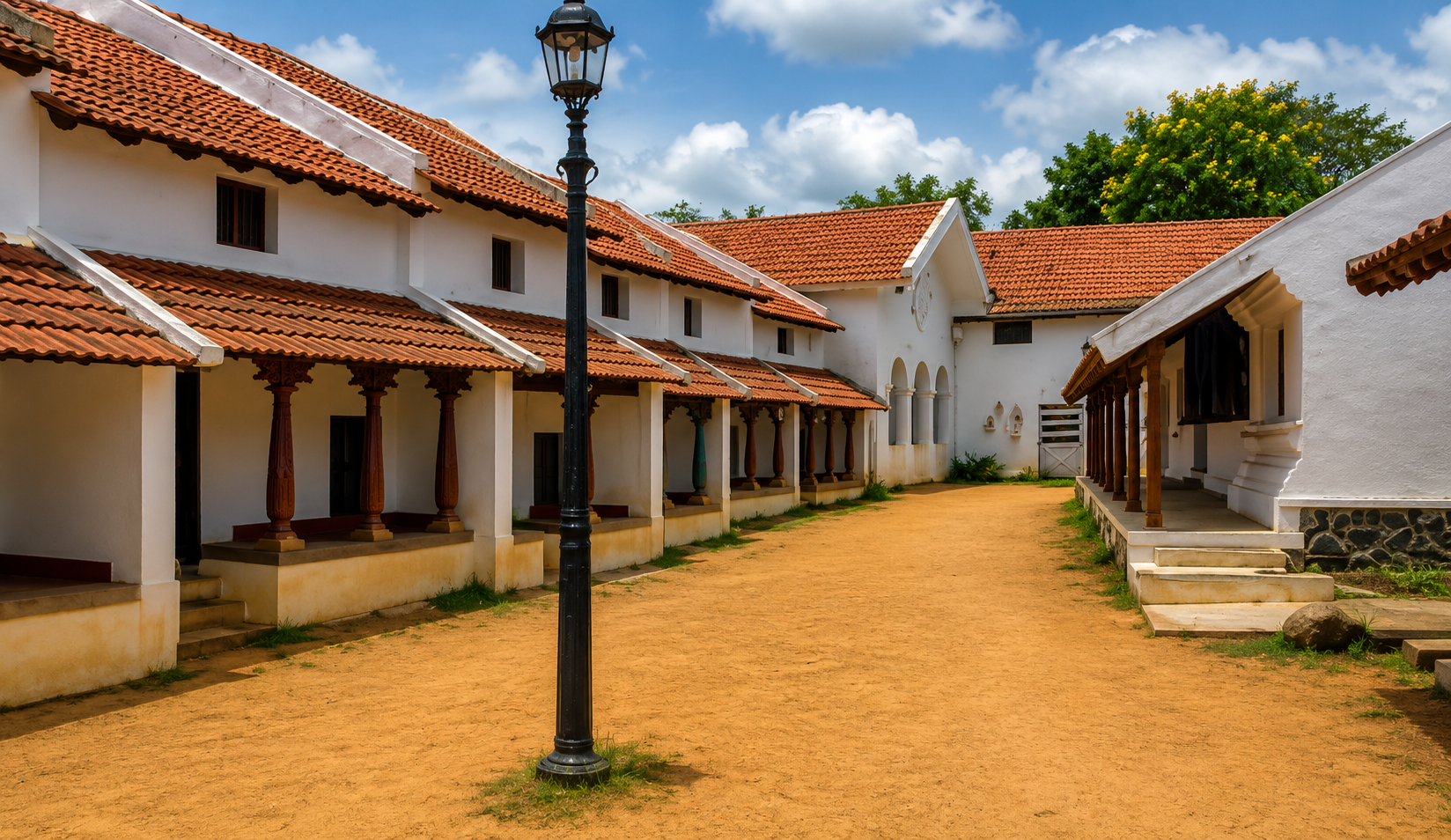 Frontage of the first Heritage Village in Kerala. Kalpathy, the Brahmin hamlet of Palakkad, which is noted for its unique architecture.
