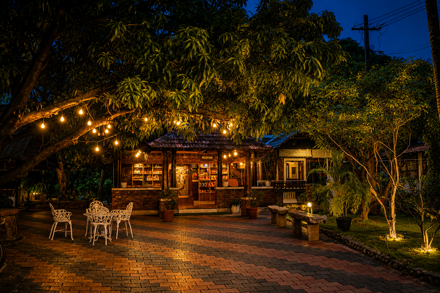 Reception of Mango village
