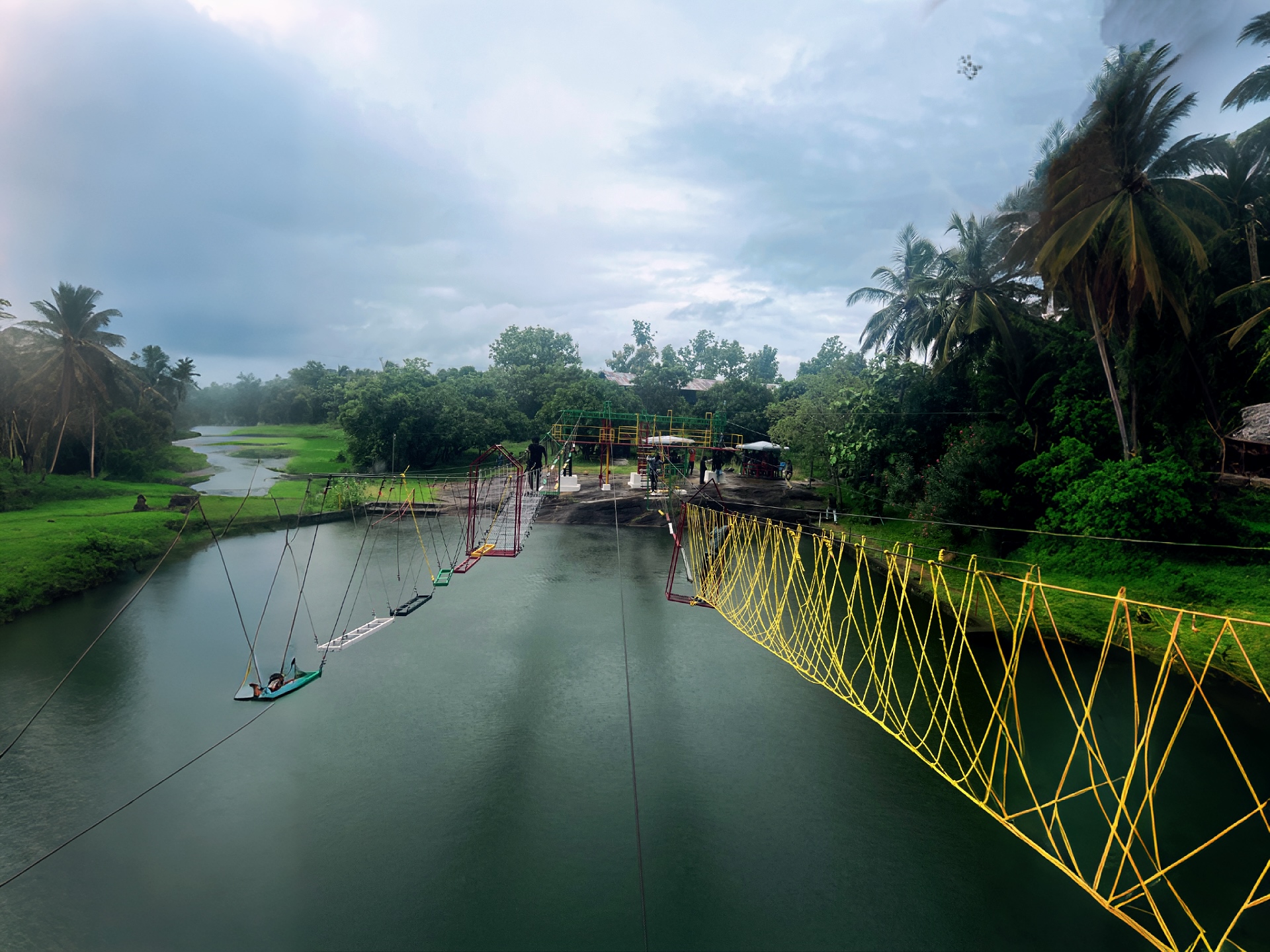 wrap activity upon pond 